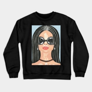 PRETTY Woman Beach Glam Crewneck Sweatshirt